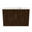 Mondiaz JOYA-DLUX 60cm toiletmeubel - kleur Walnut - Wastafel FAYE positie Midden Zonder kraangat kleur Meli. SW1424390