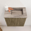 Mondiaz JOYA-DLUX 40cm meuble de toilette - couleur Dusk - Vasque FAYE position Droite 1 trou de robinet couleur Oza. SW1425965
