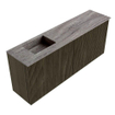 Mondiaz JOYA-DLUX 100cm toiletmeubel - kleur Shadow - Wastafel FAYE positie Links Zonder kraangat kleur Oza. SW1425047