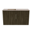 Mondiaz JOYA-DLUX 70cm toiletmeubel - kleur Shadow - Wastafel FAYE positie Links 1 kraangat kleur Saba. SW1425118
