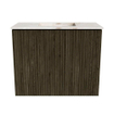 Mondiaz JOYA-DLUX 50cm meuble de toilette - couleur Shadow - Vasque FAYE position Milieu Sans trou de robinet couleur Frappe. SW1422665
