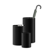 Zack Civos poubelle noire inox SW538633