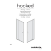 Sealskin Hooked porte pivotante 90x200cm pour niche verre de sécurité 6mm chrome SW543189