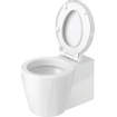 Duravit Starck 1 WC-zitting 45.3x42x4.2cm met softclose met quickrelease Kunststof wit Glanzend 0290305
