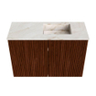 Mondiaz JOYA-DLUX 60cm meuble de salle de bains - couleur Ruby - Vasque FAYE position Droite 1 trou de robinet couleur Frappe. SW1423455