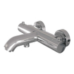Brauer Chrome Edition Robinet baignoire - avec set douchette - douchette ronde 3 jets - bouton lisse - chrome SW715485
