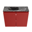 MONDIAZ TURE-DLUX Meuble toilette - 60cm - Fire - EDEN - vasque Lava - position gauche - 1 trou de robinet SW1103777