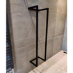 Saniclass Dual Handdoekrek - 95x25x20cm - mat zwart licht beschadigd OUTLETSTORE STORE42982