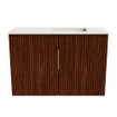 Mondiaz JOYA-DLUX 60cm toiletmeubel - kleur Ruby - Wastafel FAYE positie Rechts Zonder kraangat kleur Meli. SW1425337