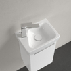 Villeroy & Boch Architectura Lavabo compact - 26,5x36cm - 1 trou de robinet - à gauche - avec trop-plein - blanc SW1162381