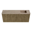 Mondiaz JOYA-DLUX 100cm toiletmeubel - kleur Dusk - Wastafel FAYE positie Rechts 1 kraangat kleur Arena. SW1425761