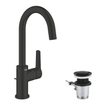 GROHE Start QuickFix Wastafelkraan - l-size - met waste - matte black SW1126743