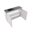 MONDIAZ TURE-DLUX meuble WC 80cm Cale. EDEN lavabo Lava position gauche. Sans trou de robinet. SW1103702