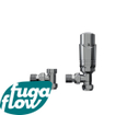 FugaFlow Eccelente Acces universele radiator aansluitset haaks - chroom SW1123405