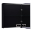BRAUER Impress Deluxe armoire de toilette - 60x70x15cm - éclairage interne et externe - 1 porte miroir double face pivotante à droite noir mat SW371748
