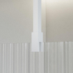 Fortifura Galeria Douche à l'italienne - 80x200cm - Verre nervuré - Bras plafond - Blanc mat SW957639