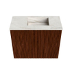 Mondiaz JOYA-DLUX Meuble de salle de bains - 50cm - couleur Ruby - Vasque FAYE position Droite 1 trou de robinet couleur Ostra. SW1423746