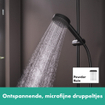 Hansgrohe Pulsify Douchette à main 10.5cm 1 jet Noir mat SW651043