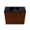 Mondiaz JOYA 50cm toiletmeubel - kleur Ruby - Wastafel FAYE positie Links 1 kraangat kleur Urban. SW1421795