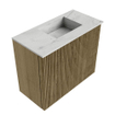 Mondiaz JOYA-DLUX 50cm toiletmeubel - kleur Dusk - Wastafel FAYE positie Rechts 1 kraangat kleur Opalo. SW1423288