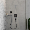 Hansgrohe Raindance Select S pommeau de douche 120 3jet PowderRain EcoSmart Brushed Black Chrome SW1382826