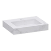 Saniclass Artificial Marble Lavabo pour meuble 59.6x45.7x10.5cm sans trop-plein 1 vasque Centre 1 trou de robinet Composite Calacatta Gold SW721055