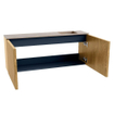 Mondiaz JOYA-DLUX 100cm toiletmeubel - kleur Oak - Wastafel FAYE positie Rechts 1 kraangat kleur Saba. SW1424172