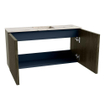 Mondiaz JOYA-DLUX 80cm meuble de salle de bains - couleur Shadow - Vasque FAYE position Milieu 1 trou de robinet couleur Nata. SW1424959