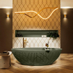 MONDIAZ HOLM Baignoire îlot - 180x85cm - Armée SW491474