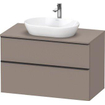 Duravit D-neo Meuble sous vasque 100x55x66.4cm 2 tiroirs Basalte mat SW641333