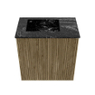 Mondiaz JOYA-DLUX Meuble de toilette 40cm - couleur Dusk - Vasque FAYE position Gauche Sans trou de robinet couleur Lava SW1423221
