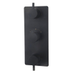 Wiesbaden Caral élément de finition thermostatique encastré 3 voies mat noir SW276856