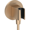 Hansgrohe Fixfit support de douchette mural incl. coude de raccordement Brushed Bronze SW773885