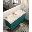 Mondiaz VICA ensemble de meuble de salle de bain - 120cm - meuble sous-vasque smag - 2 tiroirs - lavabo moon double - 2 trous de robinet - version XL 60cm de haut SW1090104