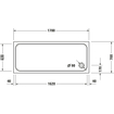 Duravit D Code receveur de douche 170x70x8.5cm acrylique rectangulaire blanc 0295846