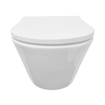 Wiesbaden Stereo WC suspendu rimless avec abattant Shade slim softclose et quick release brillant blanc SW643236