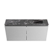 MONDIAZ TURE-DLUX Meuble toilette - 100cm - Plata - EDEN - vasque Lava - position droite - 1 trou de robinet SW1103999