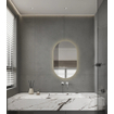 Adema Shine Miroir led salle de bain - 50x80cm - Ovale - horizontale/verticale - éclairage LED indirect - chauffe miroir - infrarouge SW1152326