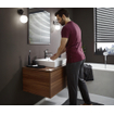 Hansgrohe Metropol robinet de lavabo WC 100 avec bonde push open avec saillie bec fixe 12,7 cm chrome noir brossé SW297551