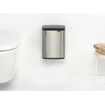 Brabantia Bo Poubelle - 4 litres - seau intérieur en plastique - acier mat SW1009828