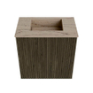 Mondiaz JOYA-DLUX 40cm toiletmeubel - kleur Shadow - Wastafel FAYE positie Midden Zonder kraangat kleur Arena. SW1424800