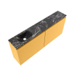 MONDIAZ TURE-DLUX meuble de toilettes 120 cm Ocher. Lavabo EDEN Lava position gauche. Sans trou de robinet. SW1103897