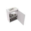 MONDIAZ TURE-DLUX meuble WC 40cm Cale. lavabo EDEN Ostra position gauche. Avec 1 trou de robinet. SW1104725