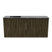 Mondiaz JOYA-DLUX 90cm toiletmeubel - kleur Shadow - Wastafel FAYE positie Links 1 kraangat kleur Lava. SW1422857