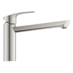 GROHE Eurosmart Mitigeur de cuisine - bec orientable - aspect inox SW536425