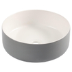 Differnz Mira waskom - 36x36x12cm - keramiek - grijs SW1566365