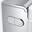 Geberit AquaClean Mera Comfort WC-douche - aspiration des odeurs - séchage à air chaud - douchette intime - softclose - plaque de recouvrement brillant/chrome - blanc brillant GA13633