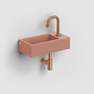 Clou Flush 3 lave-mains 36x18cm avec trou de robinet à droite céramique rose mat SW795717