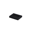 INK Pitch wastafel - 60x45x9cm - 1 wasbak - 0 kraangaten - drain keramiek Lauren black mat SW693224