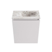 MONDIAZ TURE-DLUX Meuble toilette - 40cm - Cale - EDEN - vasque Glace - position droite - sans trou de robinet SW1103207